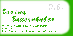 dorina bauernhuber business card